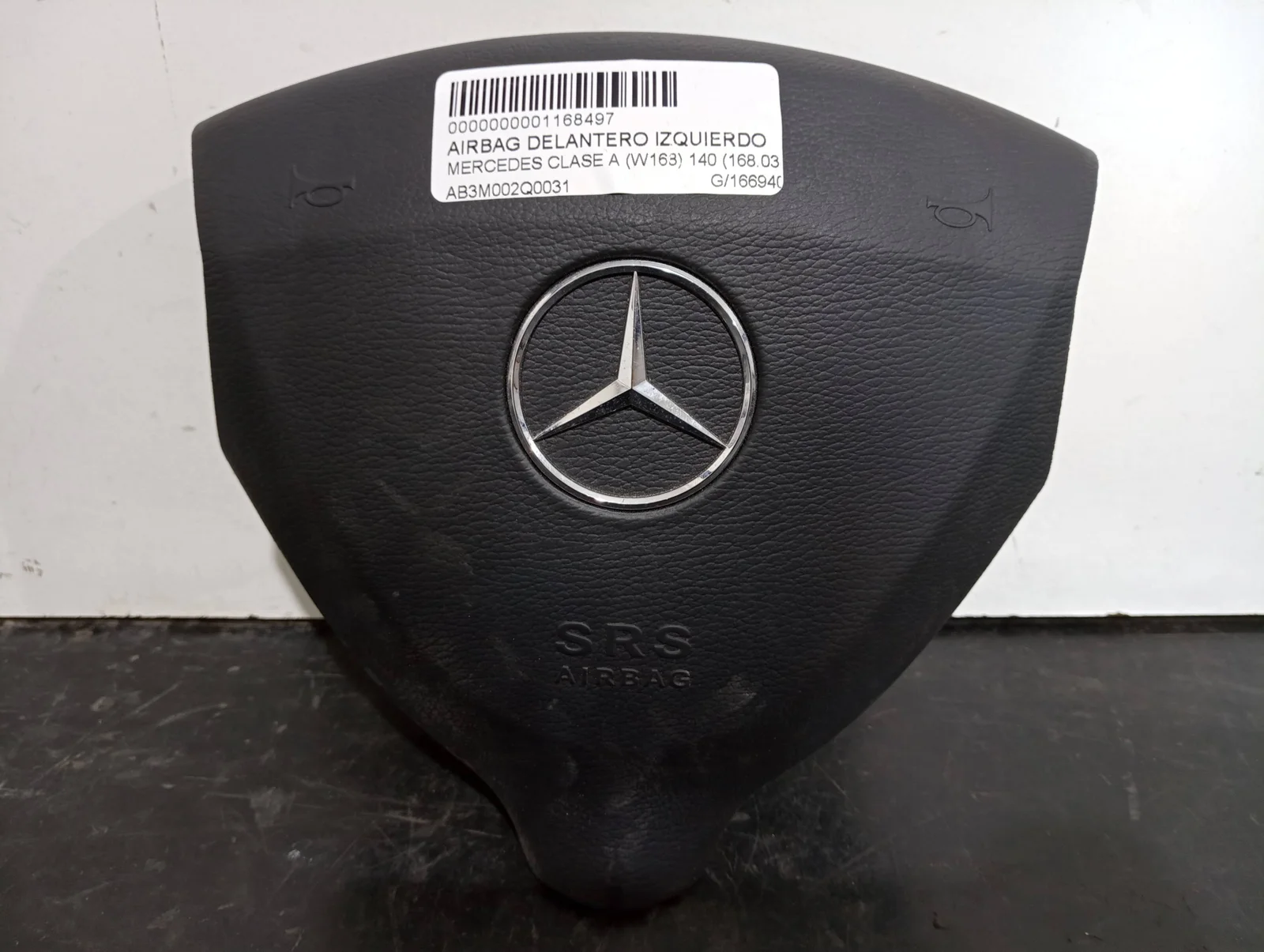 Foto de AIRBAG DELANTERO IZQUIERDO MERCEDES-BENZ CLASE A (BM 168) referencia AB3M002Q0031