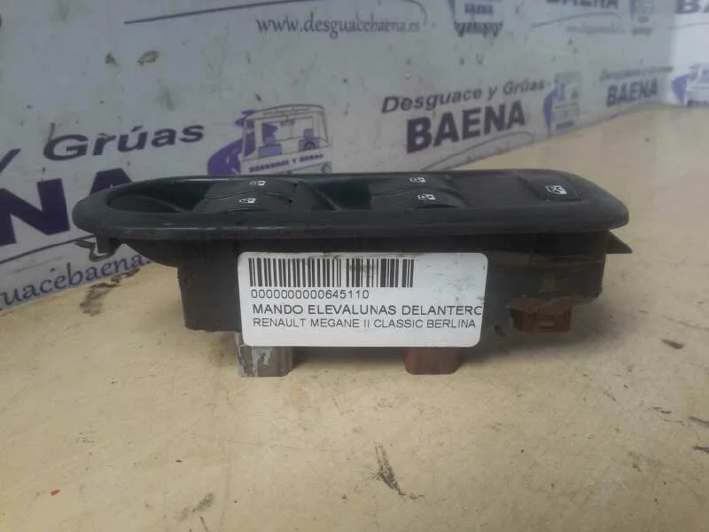 Foto de MANDO ELEVALUNAS DELANTERO IZQUIERDO RENAULT MEGANE II CLASSIC BERLINA