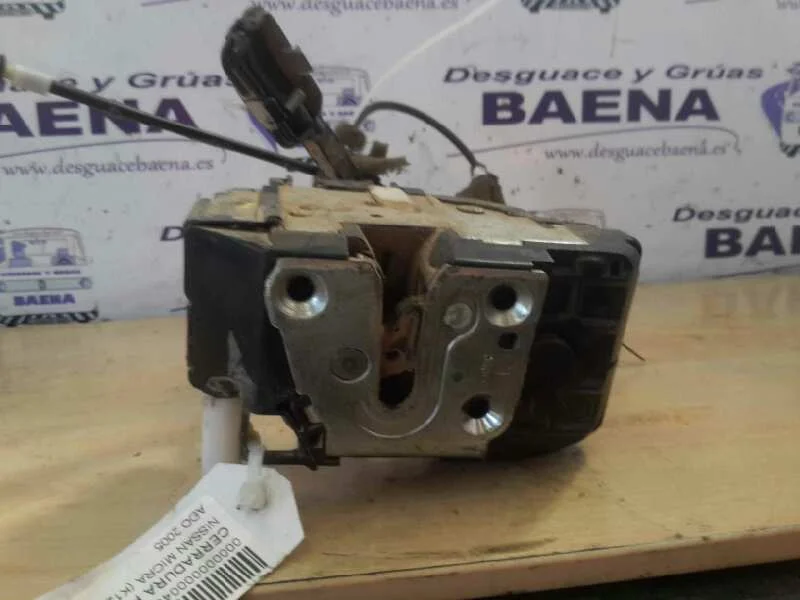 Foto de CERRADURA PUERTA DELANTERA IZQUIERDA NISSAN MICRA (K12E) referencia AÑO 2005