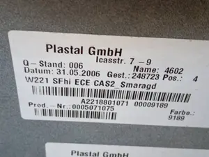 Foto de PARAGOLPES TRASERO SIN MARCA SIN MODELO referencia A2218801071 foto 2