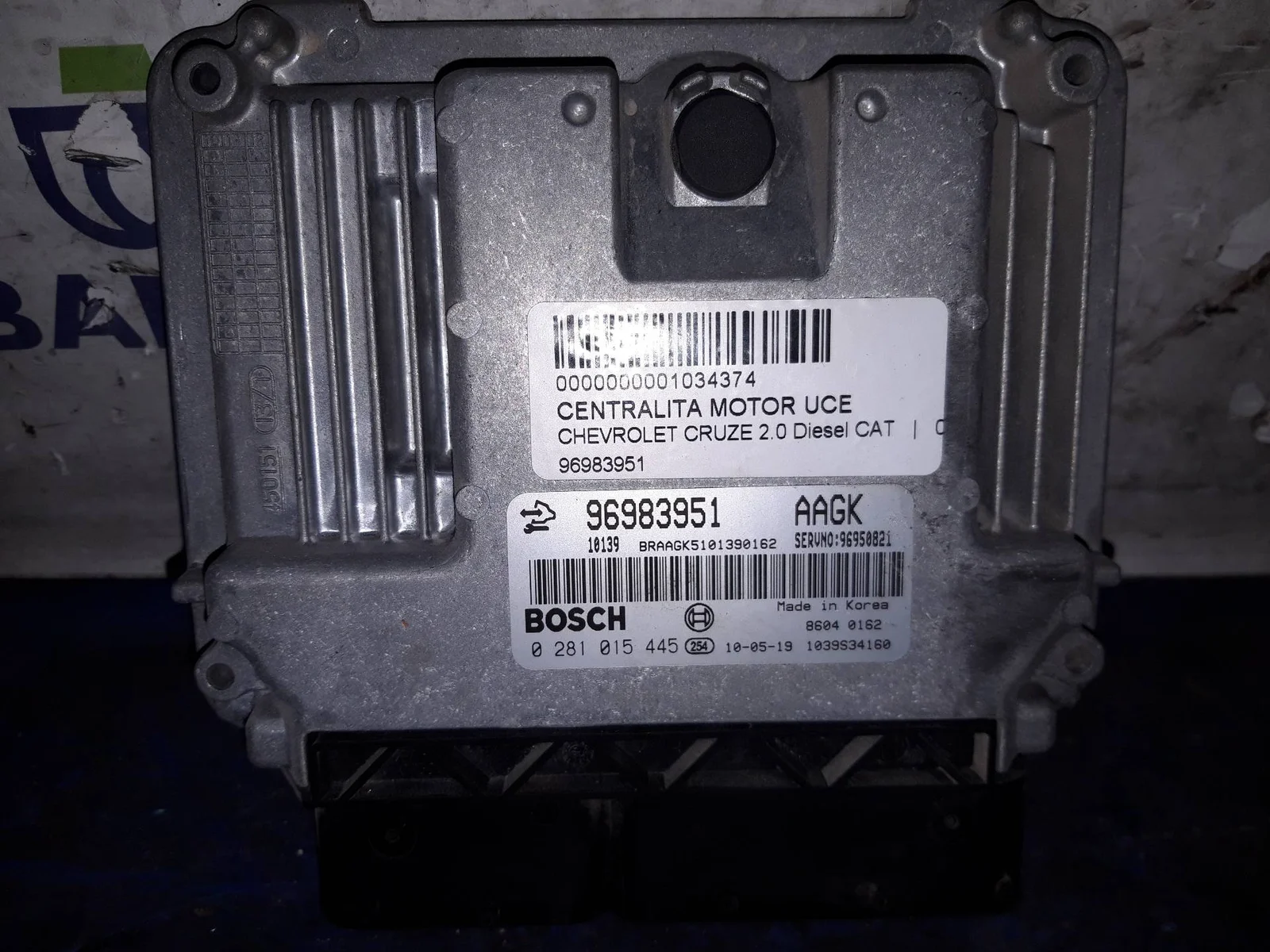 Foto de CENTRALITA MOTOR UCE CHEVROLET CRUZE referencia 96983951