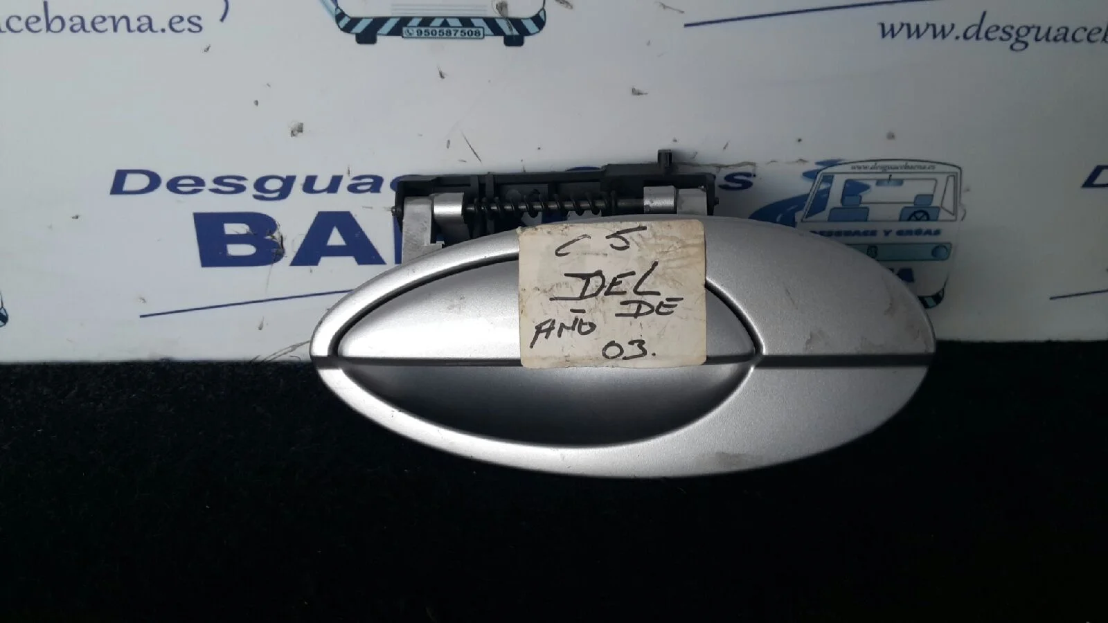 Foto de MANETA EXTERIOR DELANTERA IZQUIERDA SIN MARCA SIN MODELO referencia 9631831077