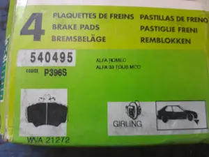 Foto de PASTILLAS DE FRENO SIN MARCA SIN MODELO referencia 540495 foto 2