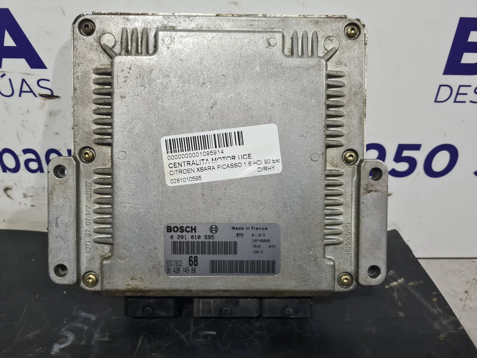 Foto de CENTRALITA MOTOR UCE CITROEN XSARA PICASSO referencia 0281010595