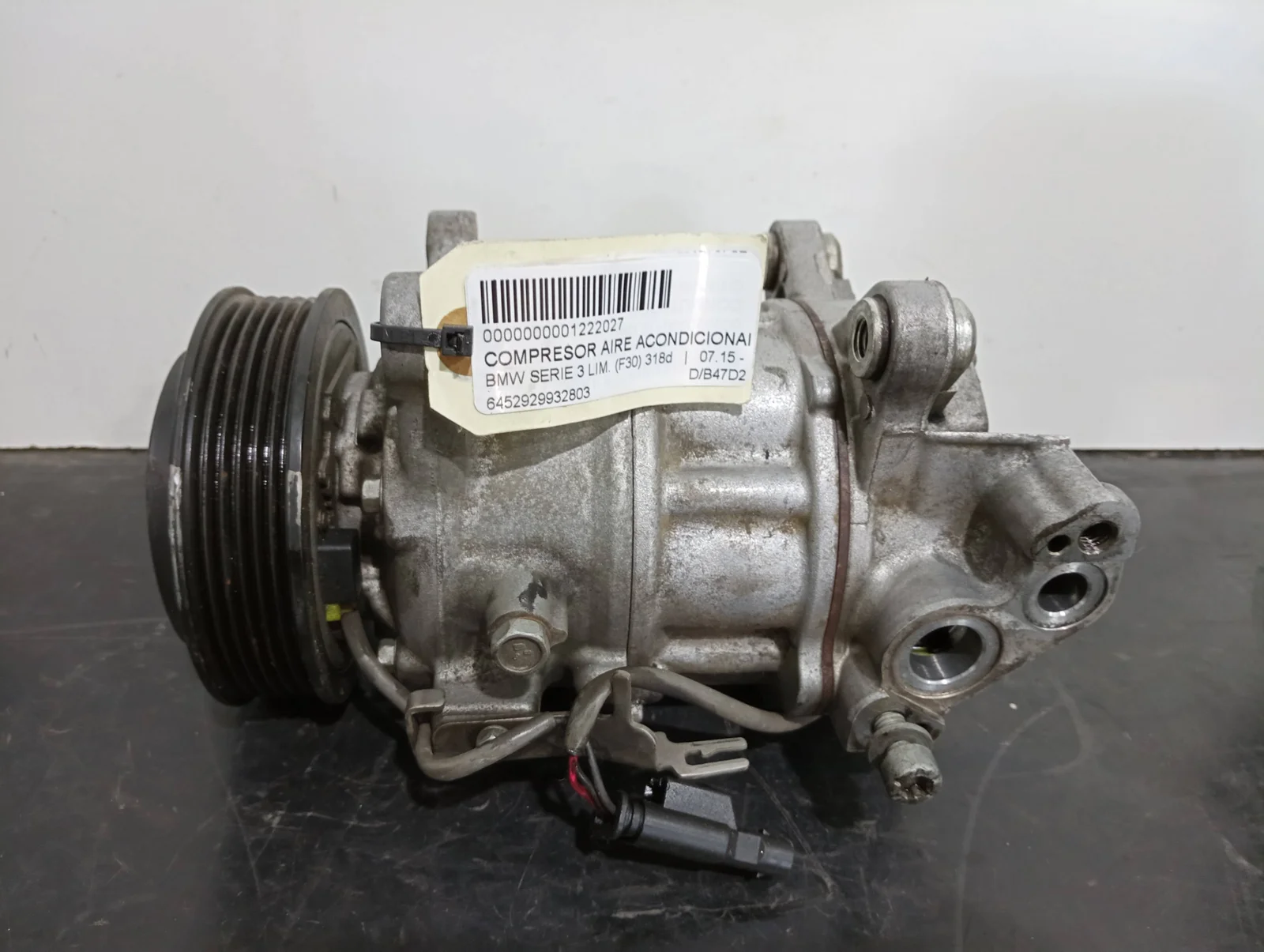 Foto de COMPRESOR AIRE ACONDICIONADO BMW SERIE 3 BERLINA (F30N) referencia 6452929932803
