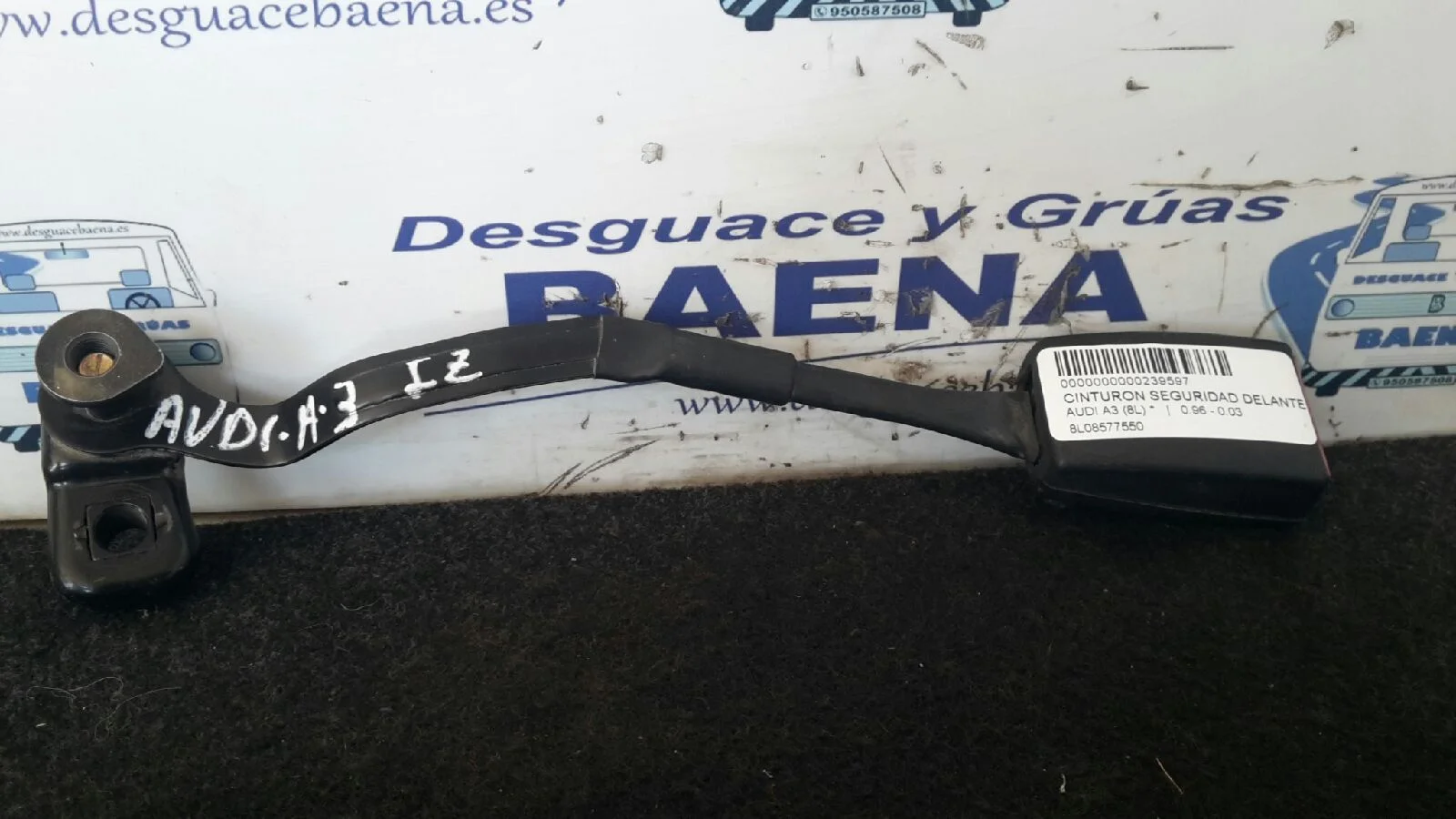 Foto de CINTURON SEGURIDAD DELANTERO IZQUIERDO SIN MARCA SIN MODELO referencia 8L08577550