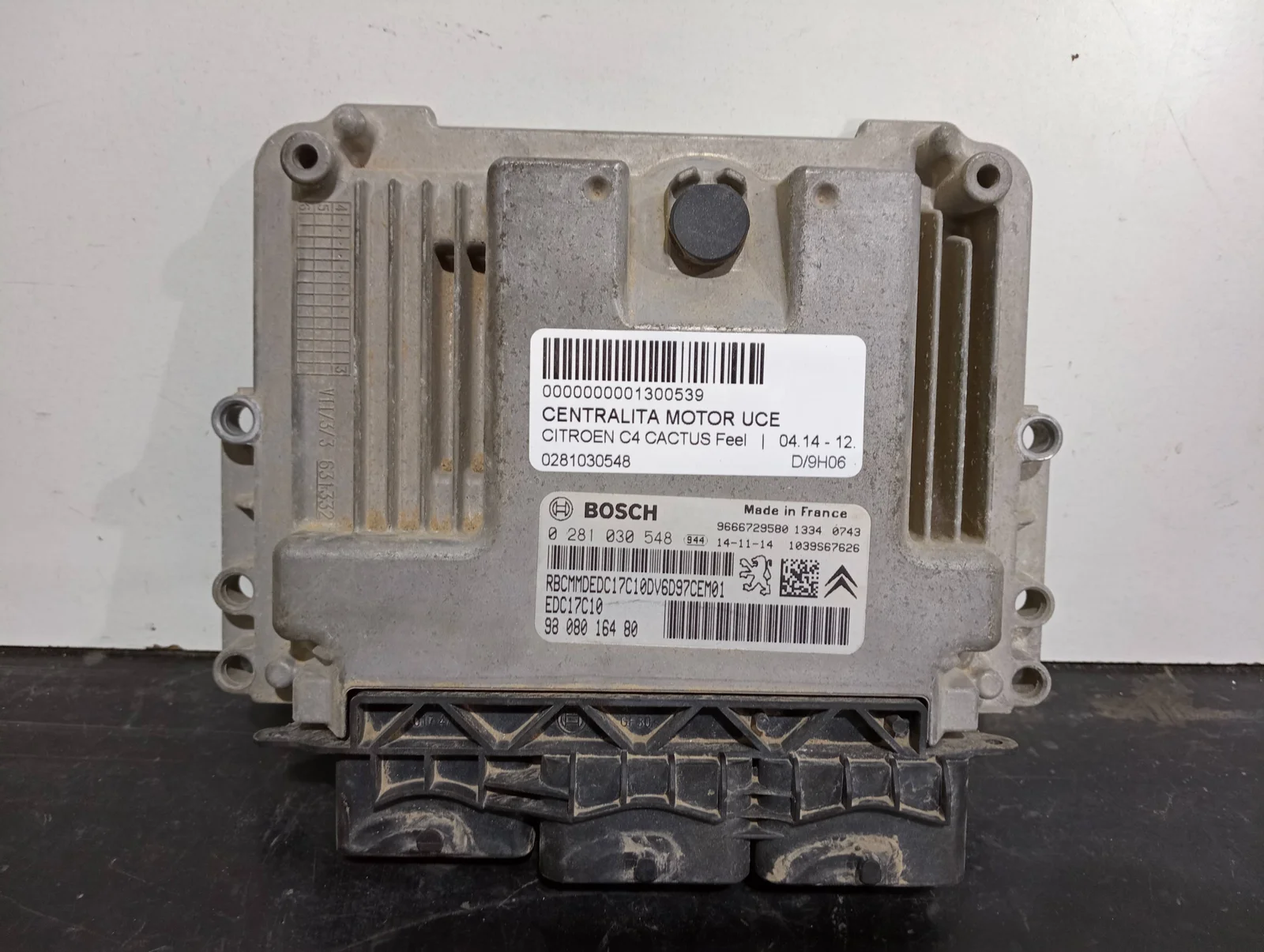 Foto de CENTRALITA MOTOR UCE CITROEN C4 CACTUS referencia 0281030548
