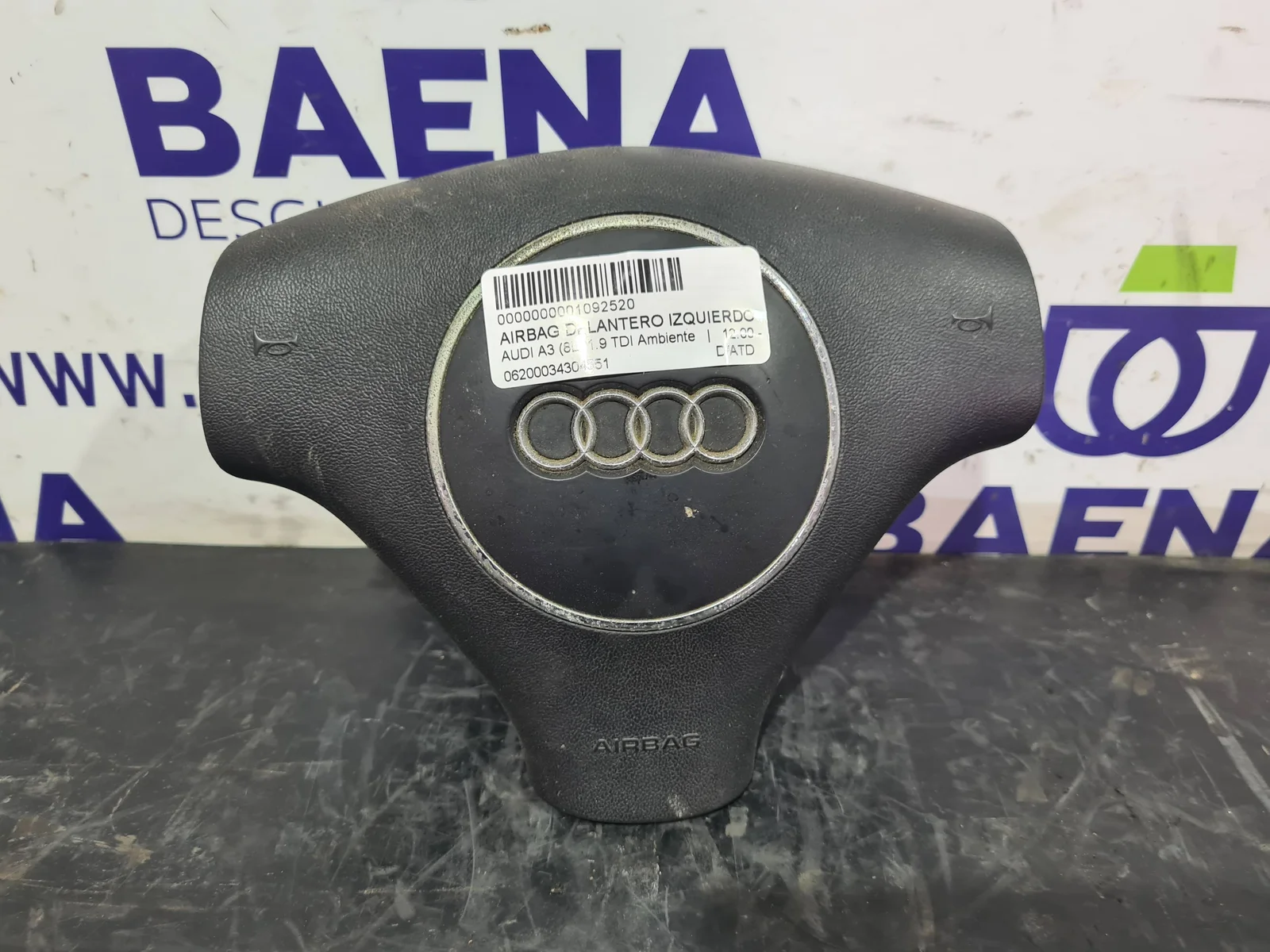 Foto de AIRBAG DELANTERO IZQUIERDO AUDI A3 (8L) referencia 06200034304551