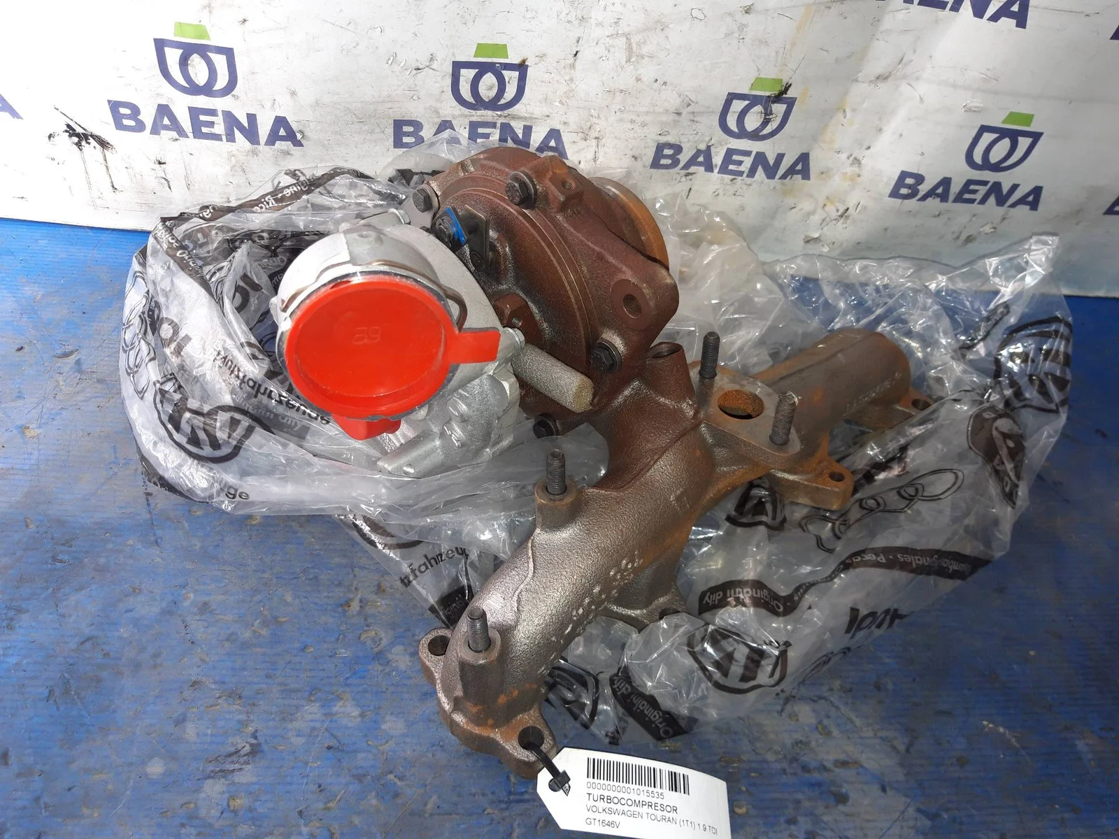 Foto de TURBOCOMPRESOR VOLKSWAGEN TOURAN (1T1) referencia GT1646V