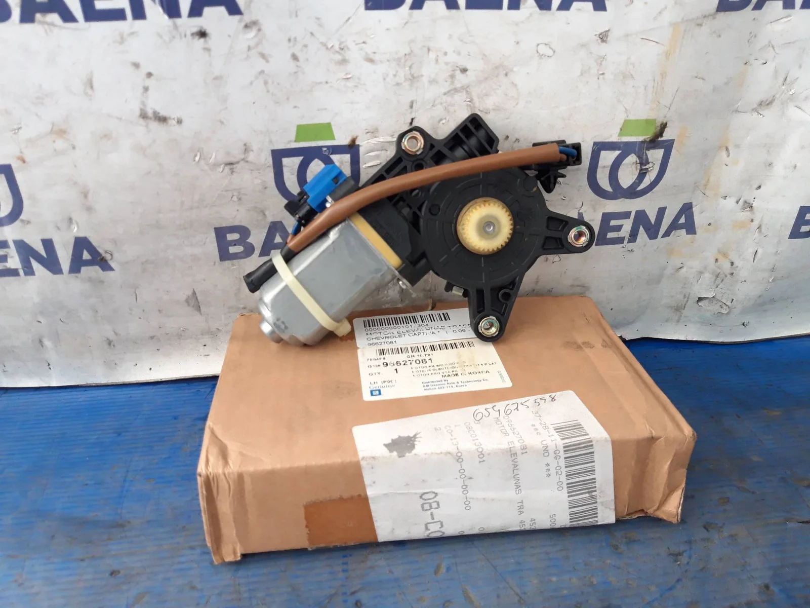 Foto de MOTOR ELEVALUNAS TRASERO IZQUIERDO SIN MARCA SIN MODELO referencia 96627081
