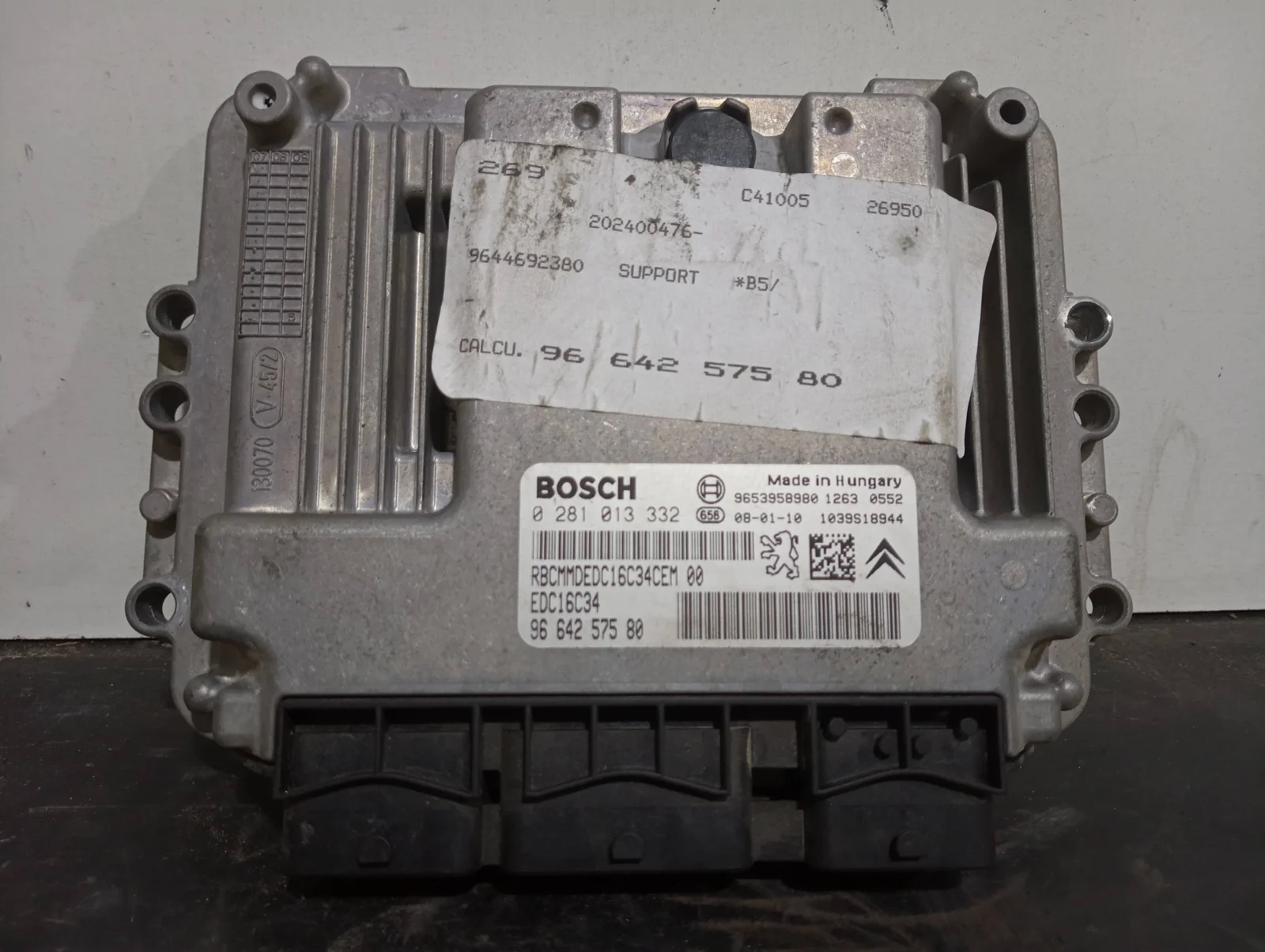 Foto de CENTRALITA MOTOR UCE CITROEN C4 BERLINA referencia 0281013332