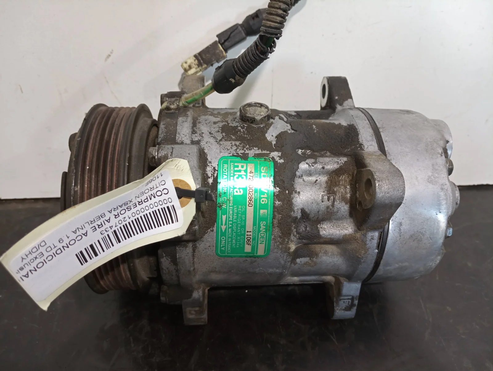 Foto de COMPRESOR AIRE ACONDICIONADO CITROEN XSARA BERLINA referencia 1106F