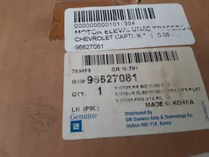 Foto de MOTOR ELEVALUNAS TRASERO IZQUIERDO SIN MARCA SIN MODELO referencia 96627081 foto 4