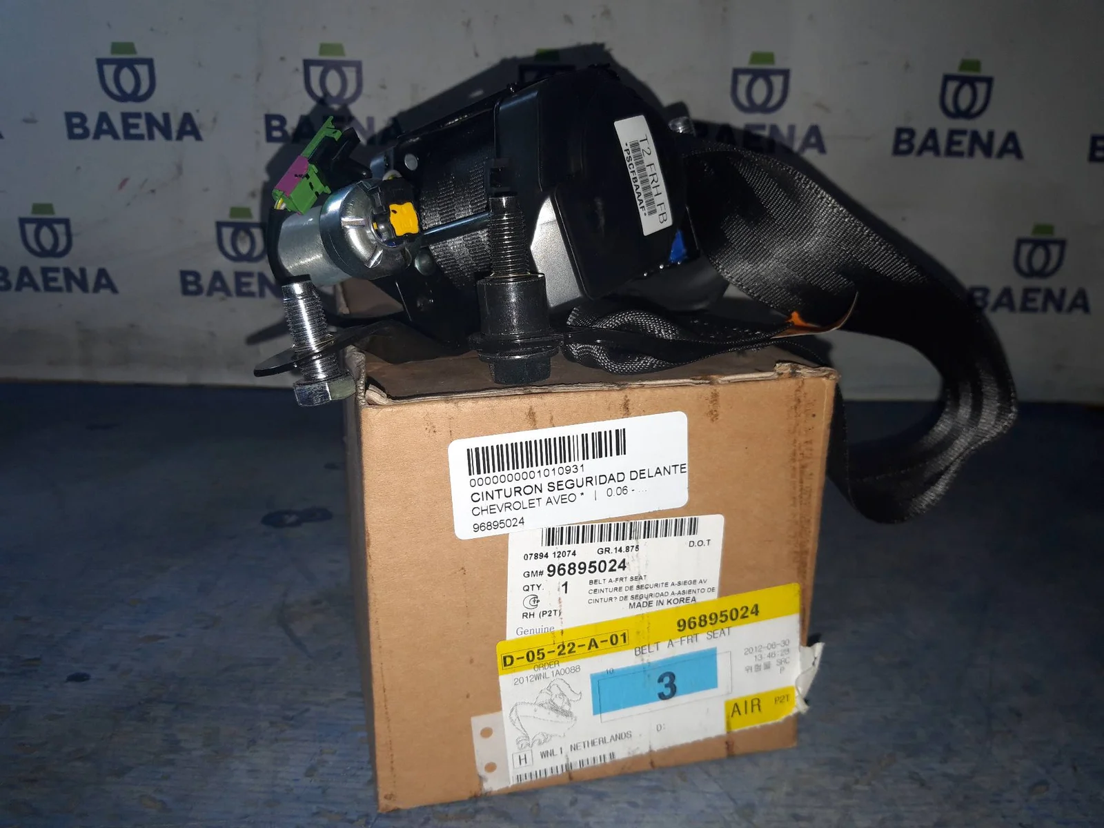 Foto de CINTURON SEGURIDAD DELANTERO IZQUIERDO SIN MARCA SIN MODELO referencia 96895024