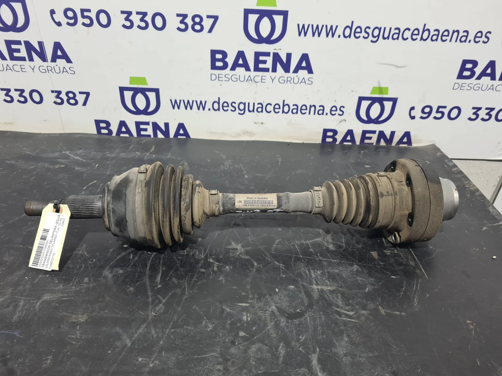 Foto de TRANSMISION DELANTERA IZQUIERDA VOLKSWAGEN TOUAREG (7LA) referencia 7L6407271D