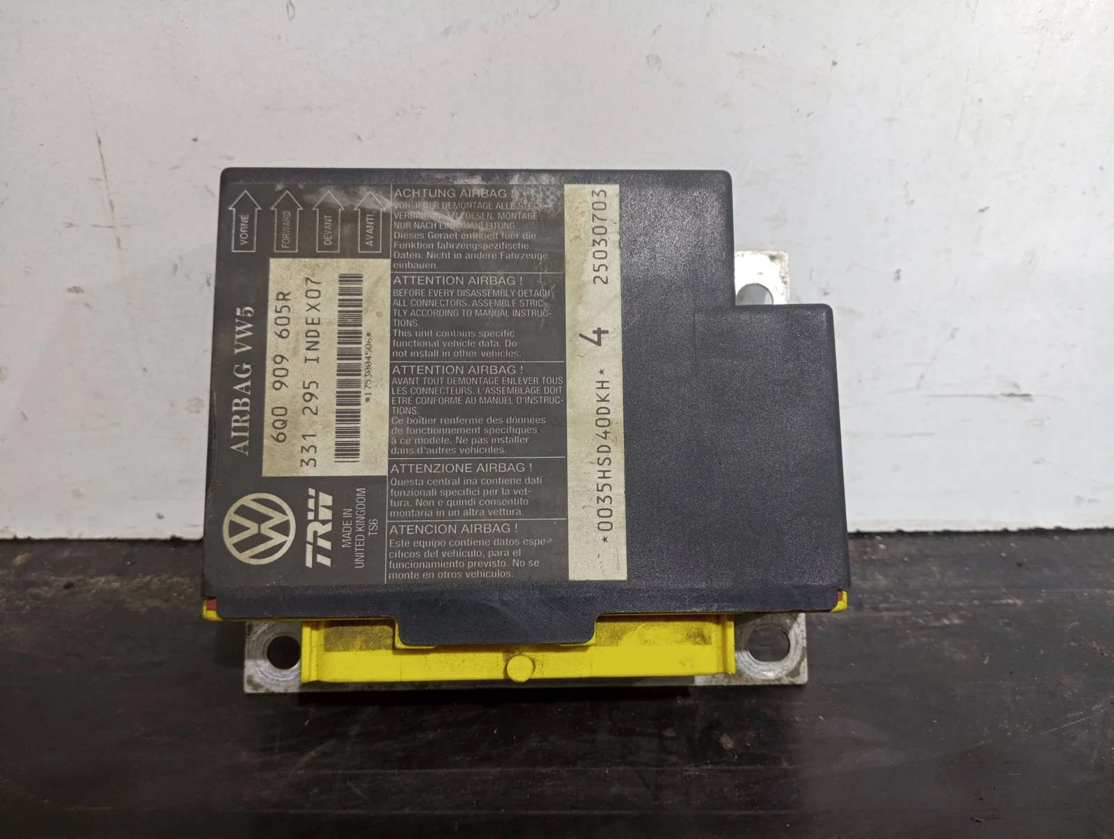 Foto de CENTRALITA AIRBAG SEAT IBIZA (6L1) referencia 6Q0909605R