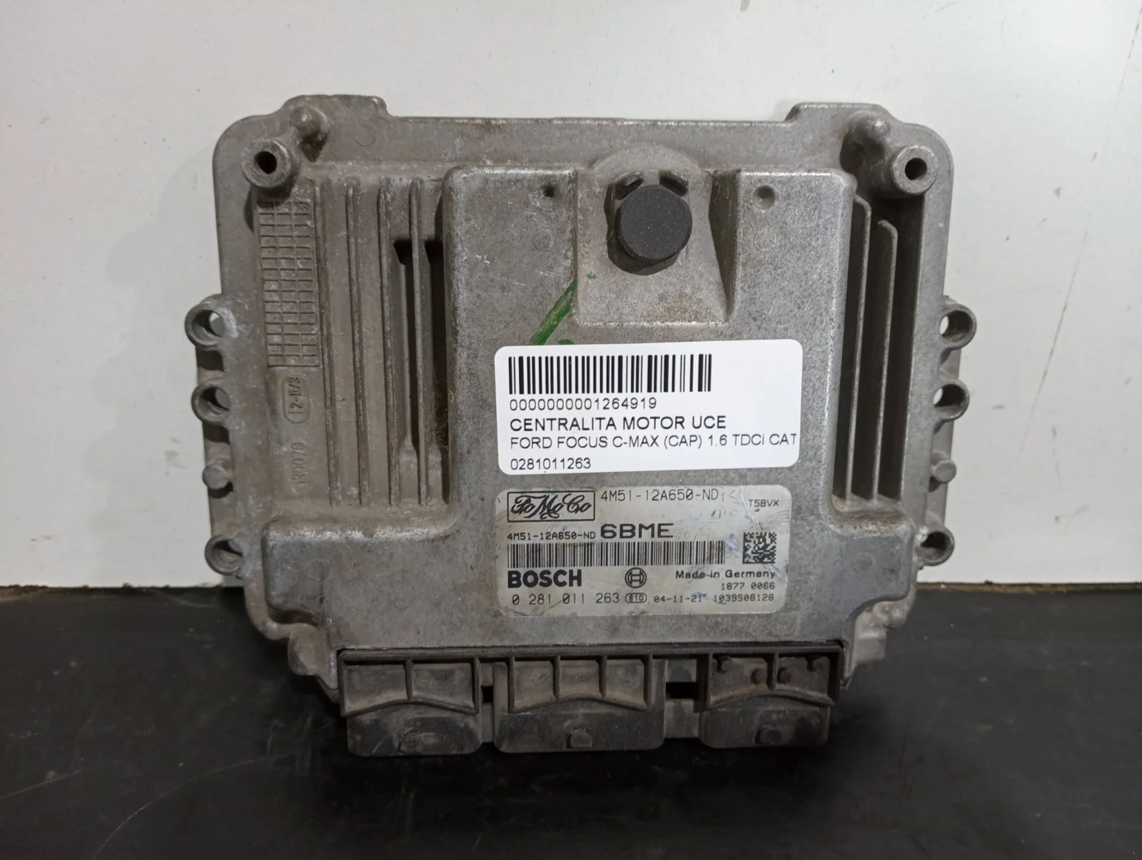 Foto de CENTRALITA MOTOR UCE FORD FOCUS C-MAX (CAP)(2003) referencia 0281011263