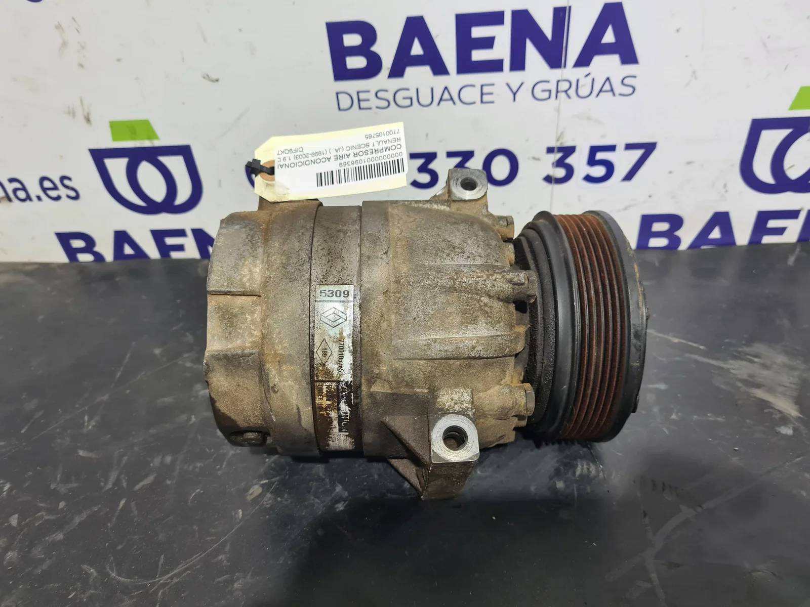 Foto de COMPRESOR AIRE ACONDICIONADO RENAULT SCENIC I (JA...) referencia 7700105765
