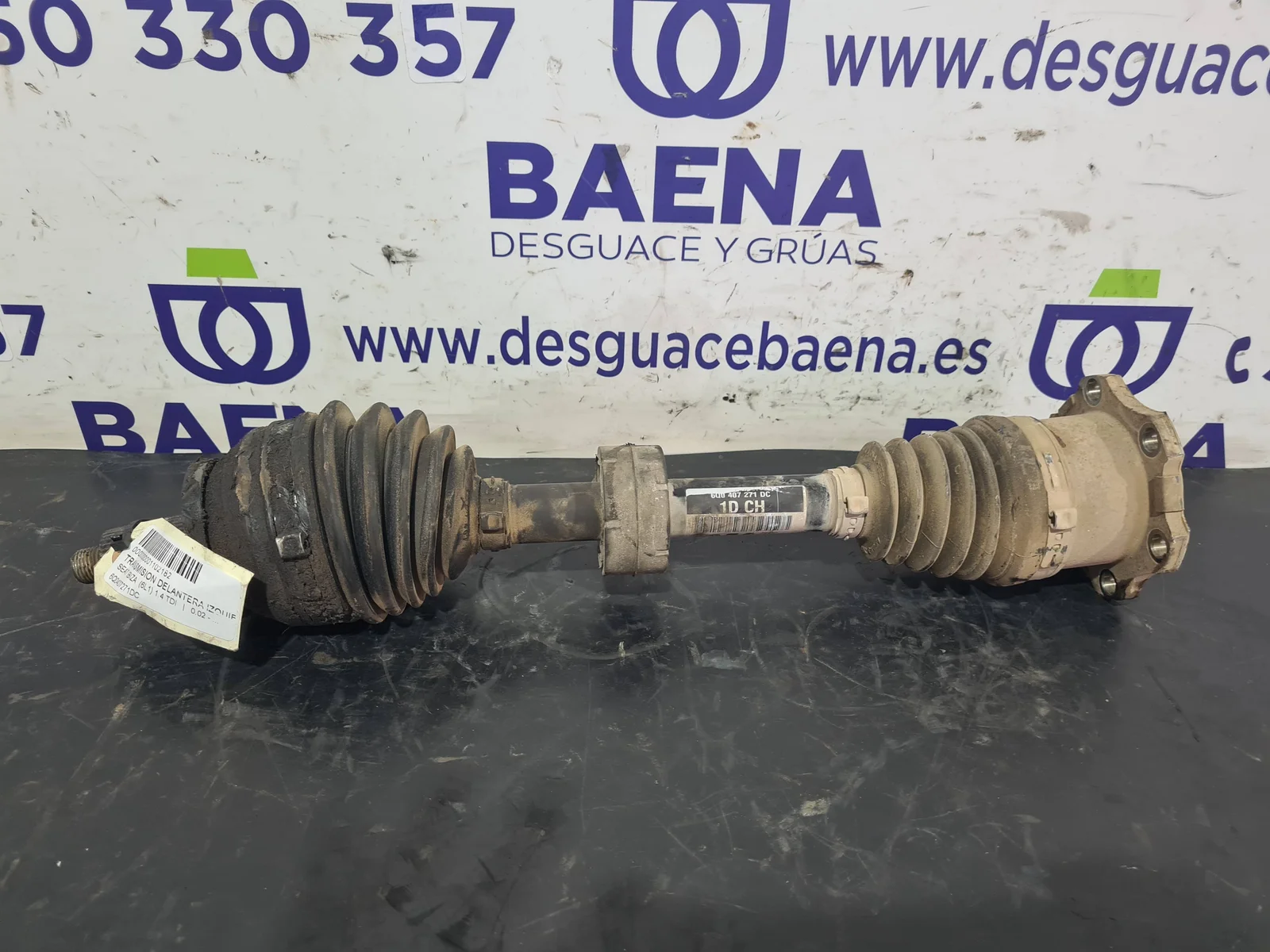Foto de TRANSMISION DELANTERA IZQUIERDA SEAT IBIZA (6L1) referencia 6Q0407271DC