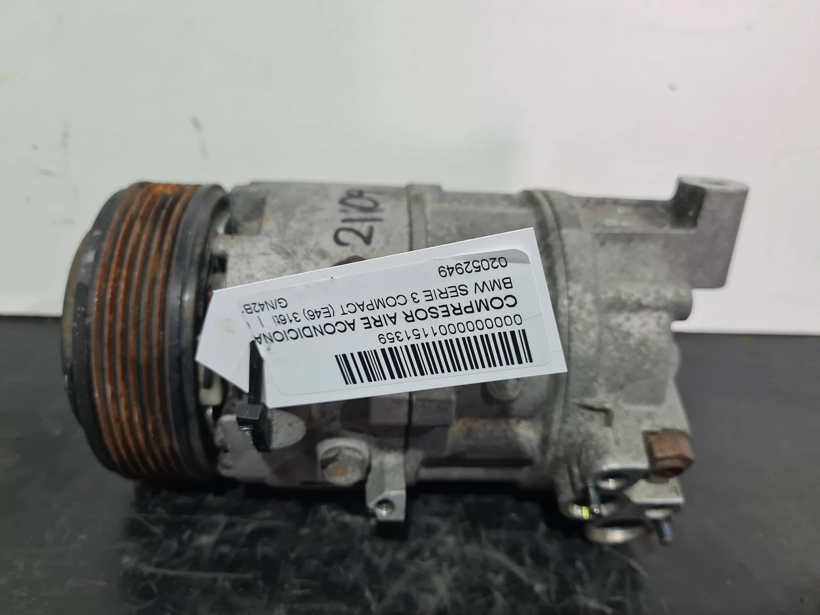 Foto de COMPRESOR AIRE ACONDICIONADO BMW SERIE 3 COMPACTO (E46) referencia 02052949