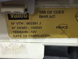 Foto de MANDO CALEFACCION / AIRE ACONDICIONADO SIN MARCA SIN MODELO referencia 663391J foto 3