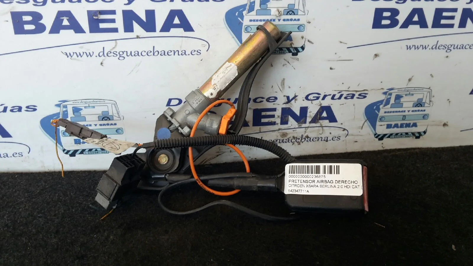 Foto de PRETENSOR AIRBAG DERECHO CITROEN XSARA BERLINA referencia 542347711A