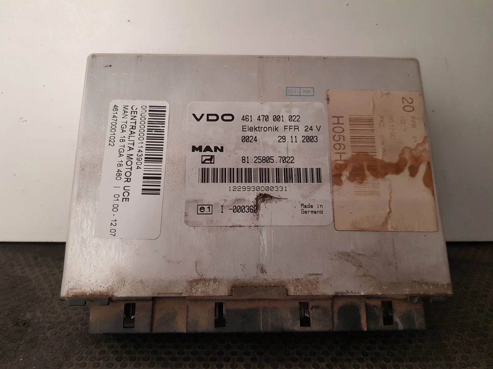 Foto de CENTRALITA MOTOR UCE MAN SIN MODELO referencia 461470001022