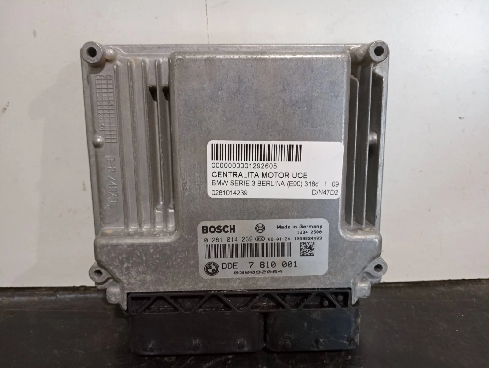 Foto de CENTRALITA MOTOR UCE BMW SERIE 3 BERLINA (E90) referencia 0281014239