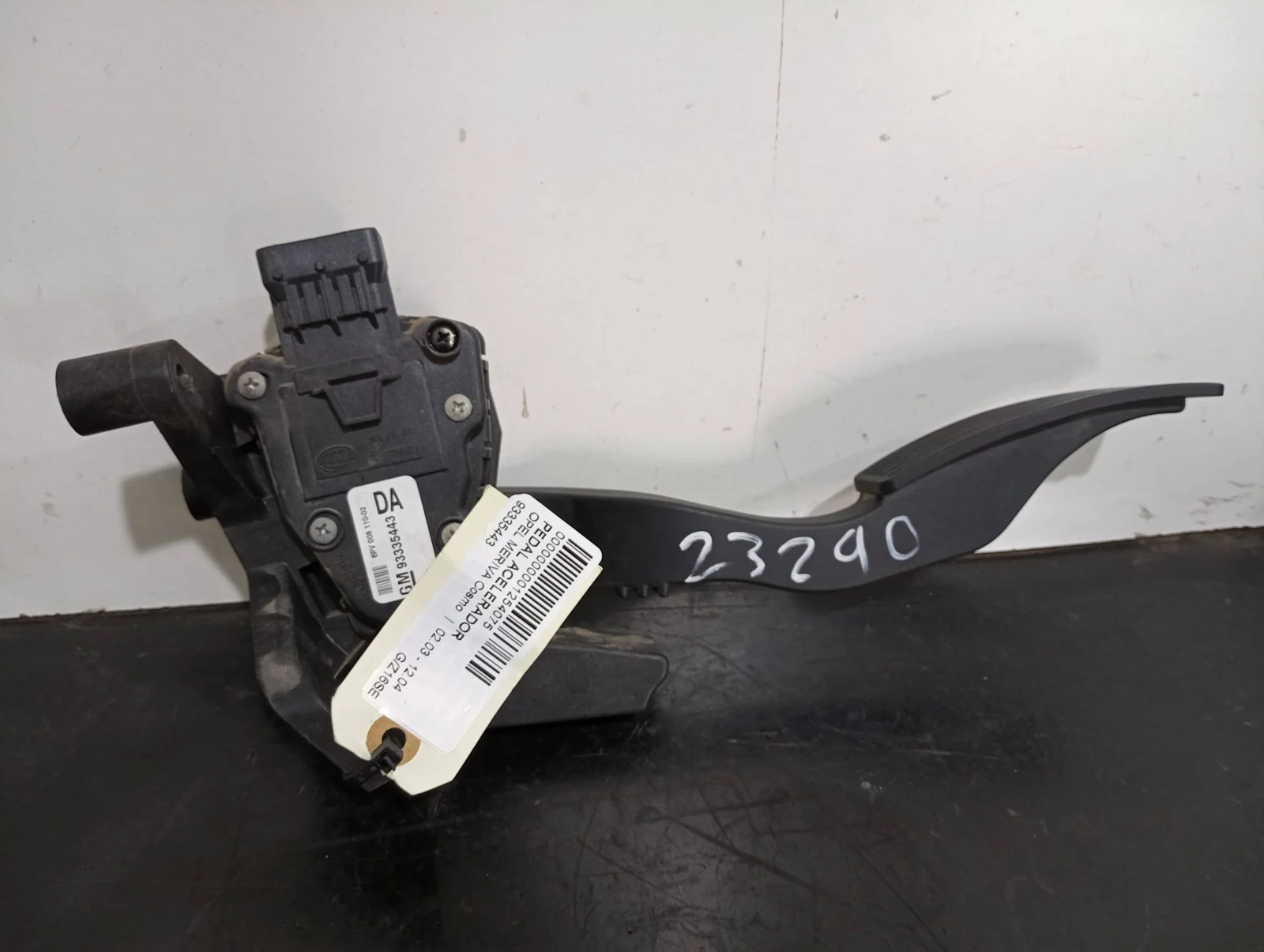 Foto de PEDAL ACELERADOR OPEL MERIVA referencia 93335443
