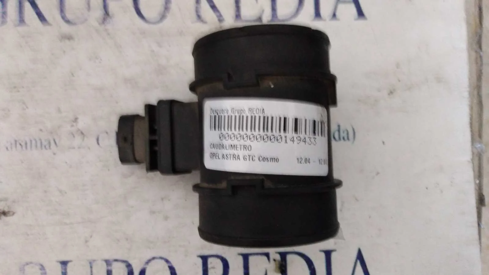 Foto de CAUDALIMETRO OPEL ASTRA H GTC 1.9 16V CDTI CAT (Z 19 DTH / LRD) (150 CV / 110 KW) referencia 0281002618