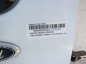 Foto de PORTON TRASERO DERECHO FORD TOURNEO CONNECT (TC7) 1.8 TDCi CAT (75 CV / 55 KW) foto 2