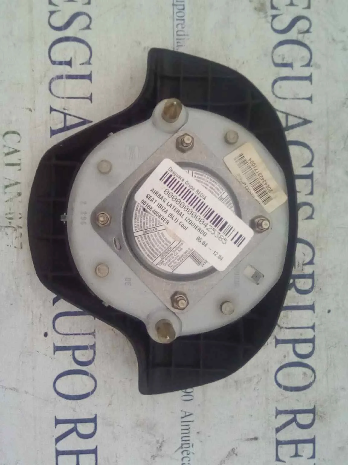 Foto de AIRBAG LATERAL IZQUIERDO SEAT IBIZA (6L1) 1.9 TDI (101 CV / 74 KW) referencia 0016K405K0ER