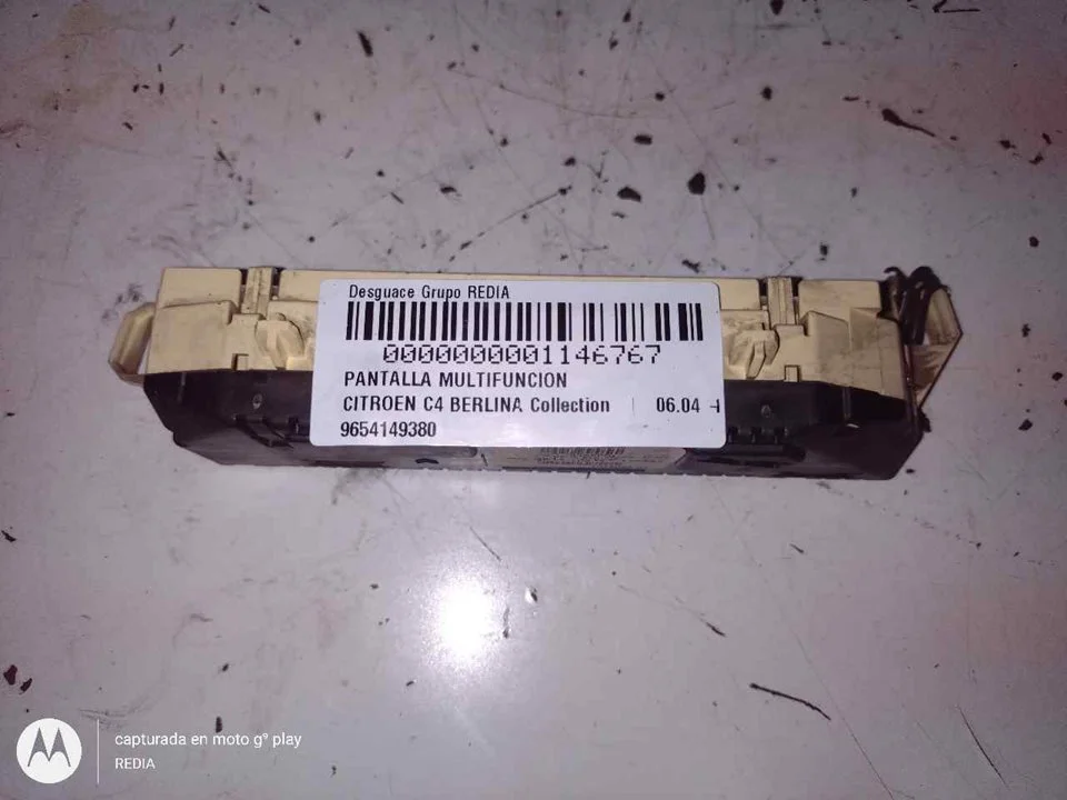 Foto de PANTALLA MULTIFUNCION CITROEN C4 BERLINA 1.6 16V HDi (90 CV / 66 KW) referencia 9654149380