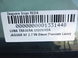 Foto de LUNA TRASERA IZQUIERDA JAGUAR XF 2.7 V6 Diesel CAT (207 CV / 152 KW) referencia 43R001582 foto 2