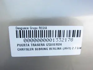 Foto de PUERTA TRASERA IZQUIERDA CHRYSLER SEBRING JR 41 BERLINA 2.7 CAT (203 CV / 149 KW) foto 10