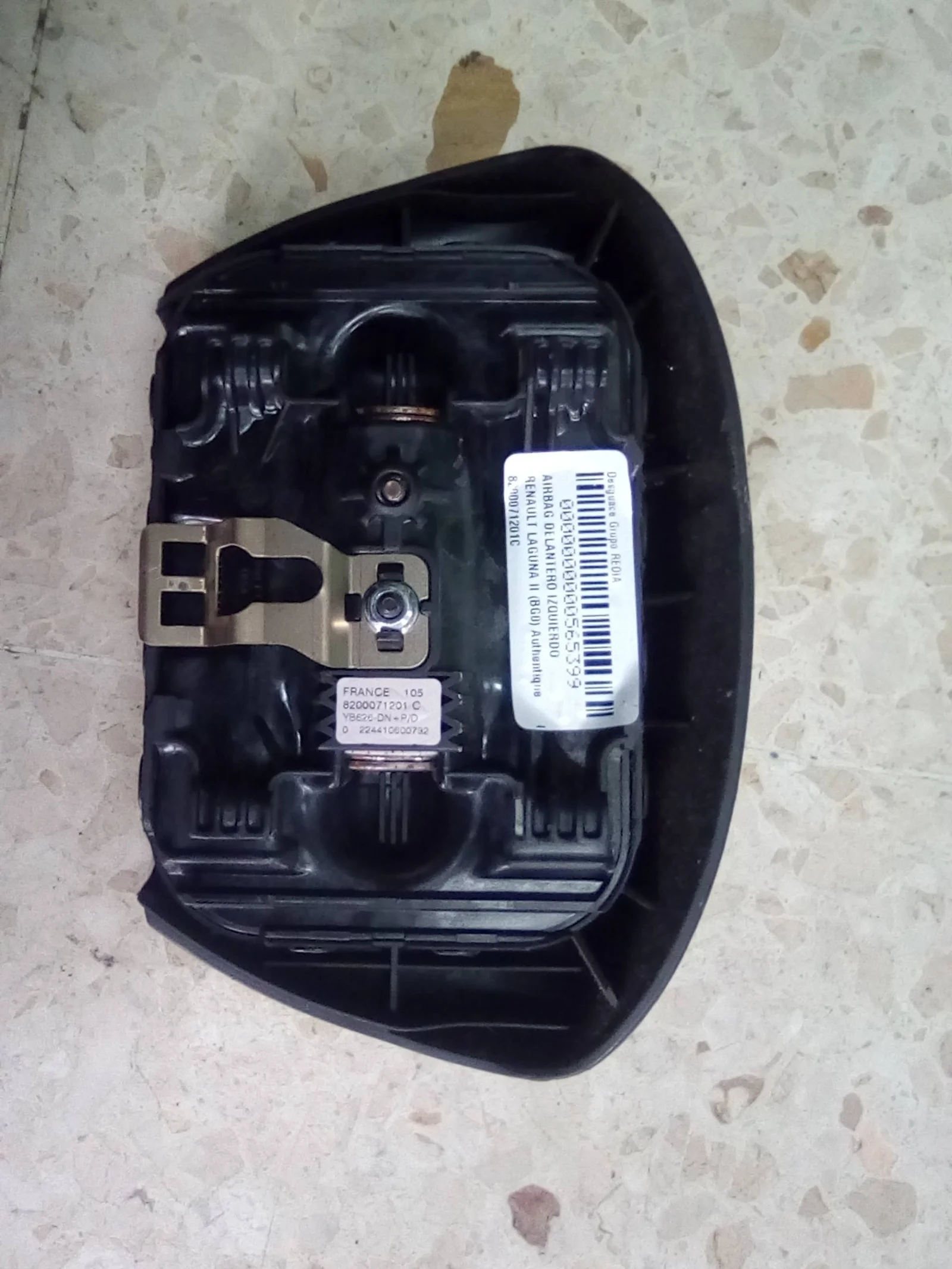 Foto de AIRBAG DELANTERO IZQUIERDO RENAULT LAGUNA II (BG0) 1.9 dCi Diesel CAT (101 CV / 74 KW) referencia 8200071201C