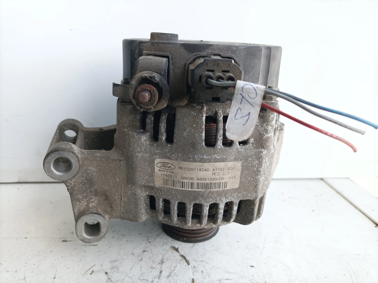 Foto de ALTERNADOR FORD FOCUS BERLINA (CAK) 1.6 16V CAT (101 CV / 74 KW) referencia MS1022118040