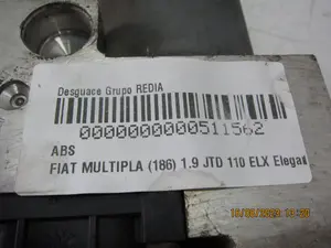 Foto de ABS FIAT MULTIPLA (186) 1.9 JTD CAT (116 CV / 85 KW) referencia 0265216959 foto 10