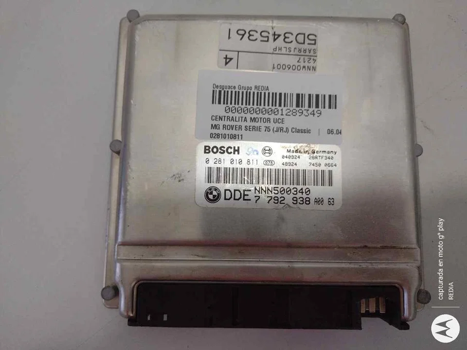 Foto de CENTRALITA MOTOR UCE MG ROVER ROVER 75 (J/RJ) 2.0 16V CDTI (131 CV / 96 KW) referencia 0281010811