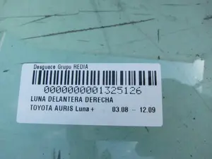 Foto de LUNA DELANTERA DERECHA TOYOTA AURIS (E15) 1.4 Turbodiesel CAT (90 CV / 66 KW) referencia 43R00097 foto 3