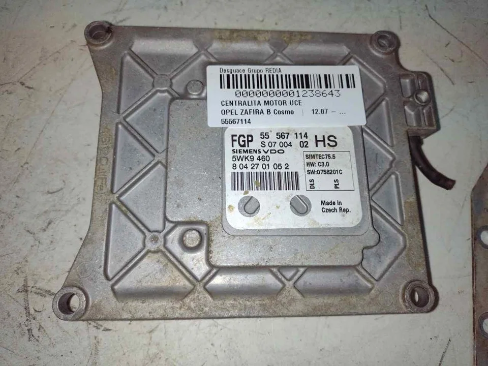 Foto de CENTRALITA MOTOR UCE OPEL ZAFIRA B 1.6 16V CAT (116 CV / 85 KW) referencia 55567114