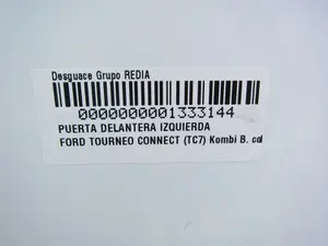 Foto de PUERTA DELANTERA IZQUIERDA FORD TOURNEO CONNECT (TC7) 1.8 TDCi CAT (75 CV / 55 KW) foto 9