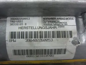 Foto de AIRBAG DELANTERO DERECHO BMW SERIE X5 (E53) 3.0 24V CAT (231 CV / 170 KW) referencia 398402260053 foto 5