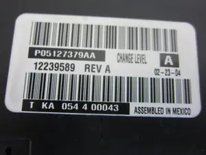 Foto de MANDO CALEFACCION / AIRE ACONDICIONADO CHRYSLER VOYAGER (RG) 2.8 CRD CAT (150 CV / 110 KW) referencia 05009180 foto 4