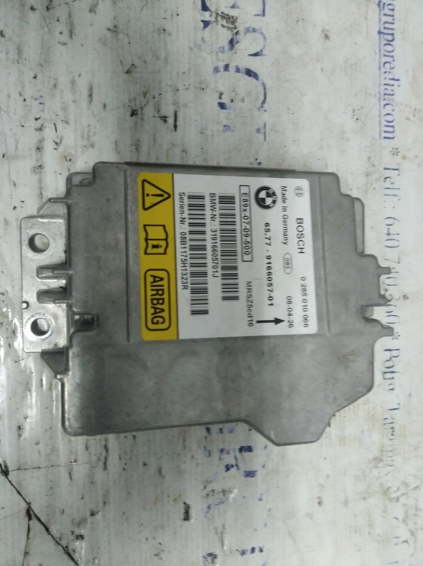 Foto de CENTRALITA AIRBAG BMW SERIE 1 BERLINA (E81/E87) 2.0 16V Diesel CAT (116 CV / 85 KW) referencia 6577916605701