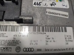 Foto de PANTALLA MULTIFUNCION AUDI A6 BERLINA (4F2) 2.0 TDI (140 CV / 103 KW) referencia 4F0919603B foto 4