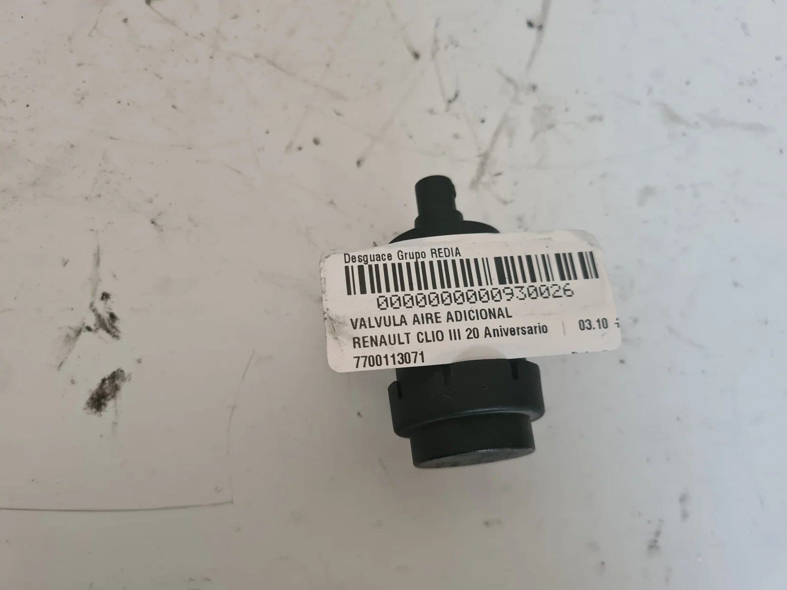Foto de VALVULA AIRE ADICIONAL RENAULT CLIO III referencia 7700113071
