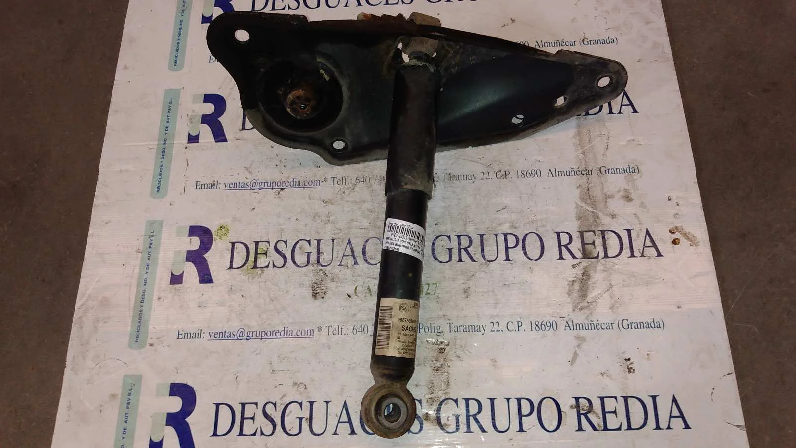 Foto de AMORTIGUADOR TRASERO IZQUIERDO CITROEN BERLINGO 1.6 HDi FAP (90 CV / 66 KW) referencia 814902002636