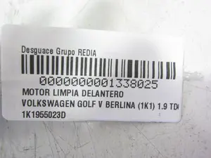 Foto de MOTOR LIMPIA DELANTERO VOLKSWAGEN GOLF V (1K1)(10.2003) referencia 1K1955023D foto 2