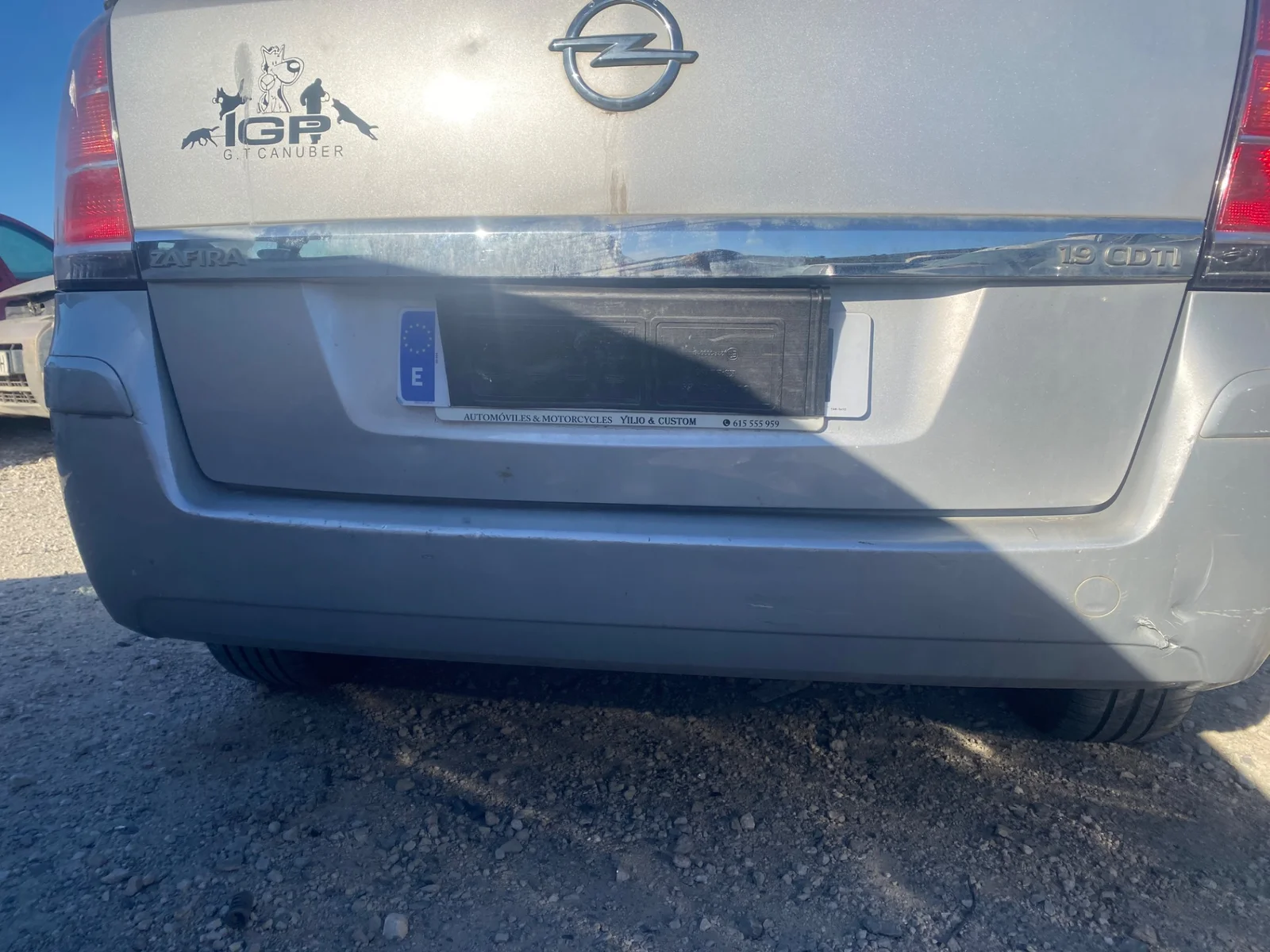 Foto de PARAGOLPES TRASERO OPEL ZAFIRA B 1.9 CDTI (120 CV / 88 KW) referencia 13125014